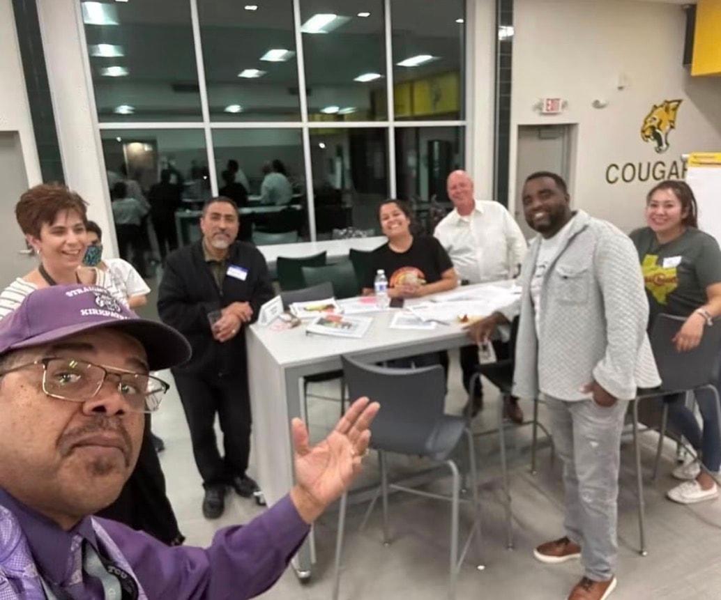 Byron Haynes with Fort Worth ISD Facilities Master Planning Task Force members